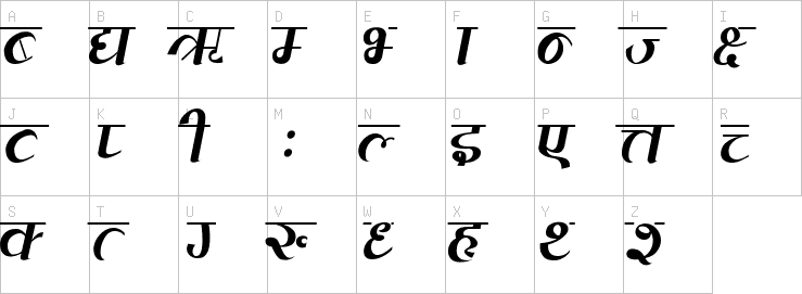 Uppercase characters