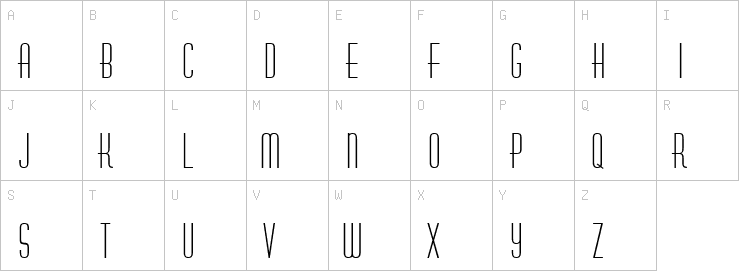 Uppercase characters