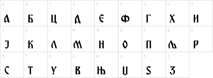 Uppercase characters