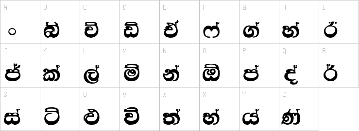 Uppercase characters