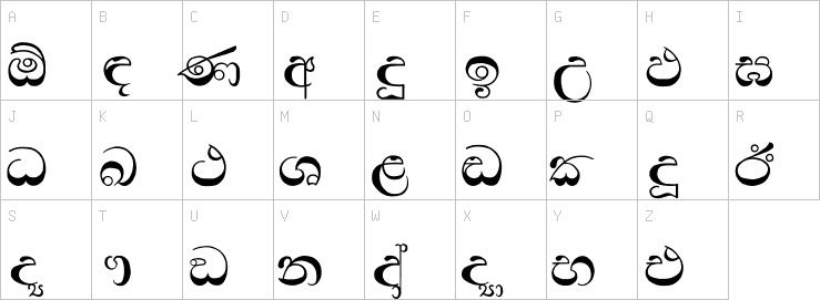 Uppercase characters