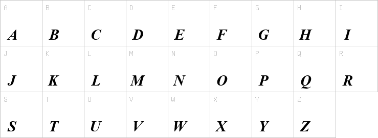 Uppercase characters