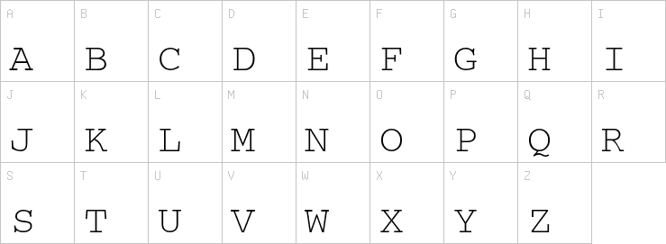 Uppercase characters