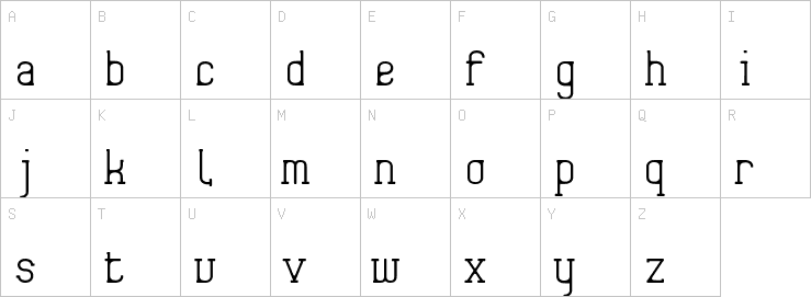 Uppercase characters