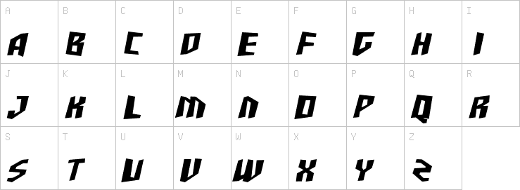 Uppercase characters