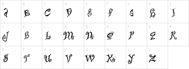 Uppercase characters