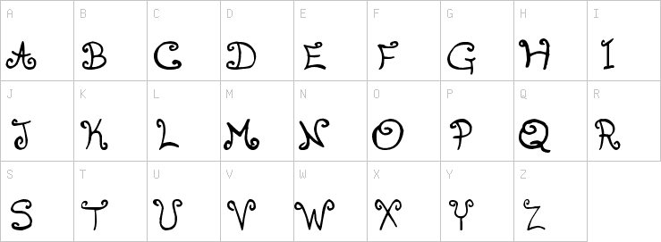 Uppercase characters