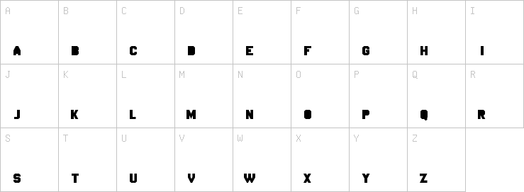 Uppercase characters