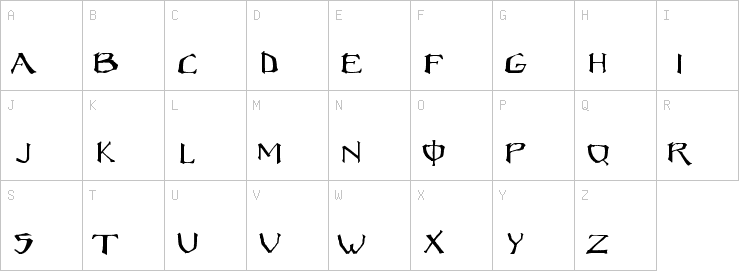 Uppercase characters