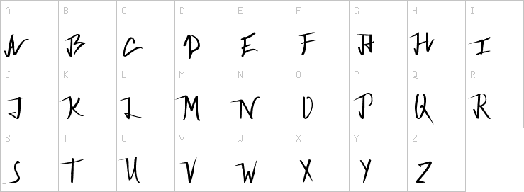 Uppercase characters