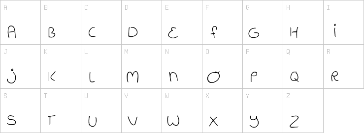 Uppercase characters