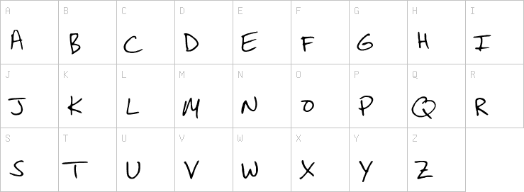 Uppercase characters