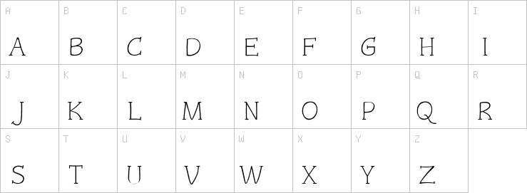 Uppercase characters