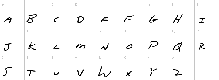 Uppercase characters