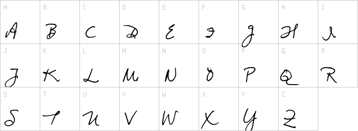 Uppercase characters