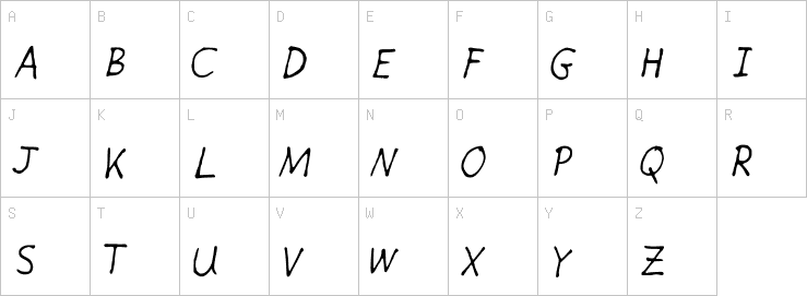 Uppercase characters