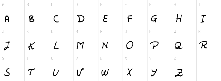 Uppercase characters