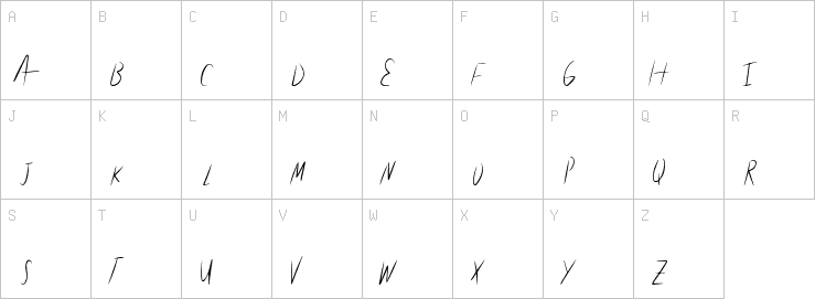 Uppercase characters