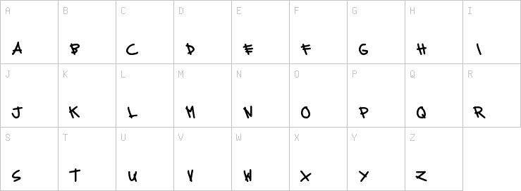 Uppercase characters