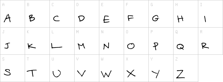 Uppercase characters