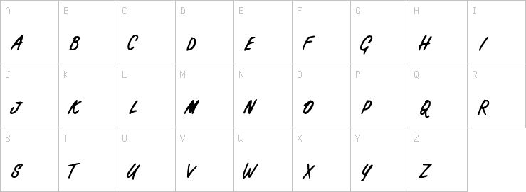 Uppercase characters