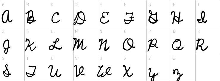 Uppercase characters