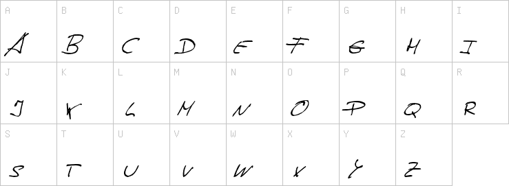 Uppercase characters