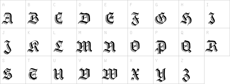 Uppercase characters