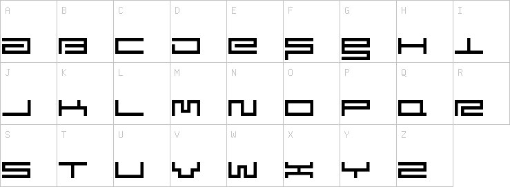 Uppercase characters