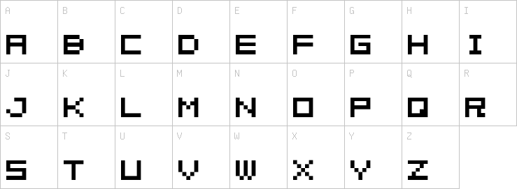 Uppercase characters