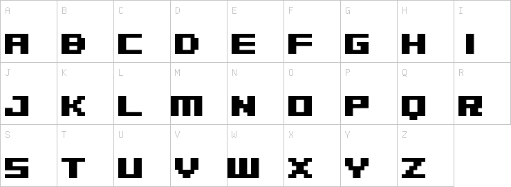 Uppercase characters