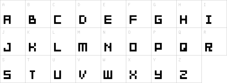 Uppercase characters