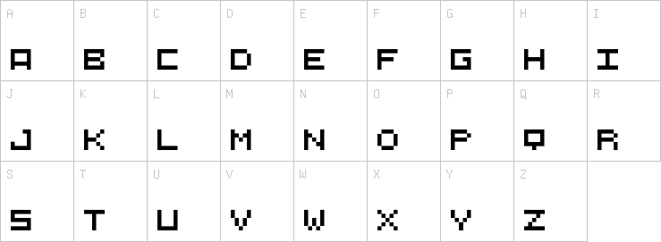 Uppercase characters