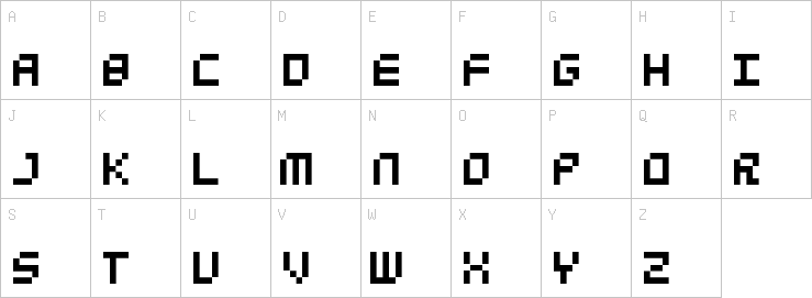 Uppercase characters