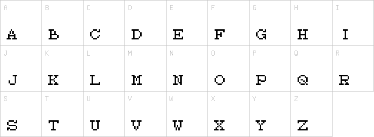 Uppercase characters