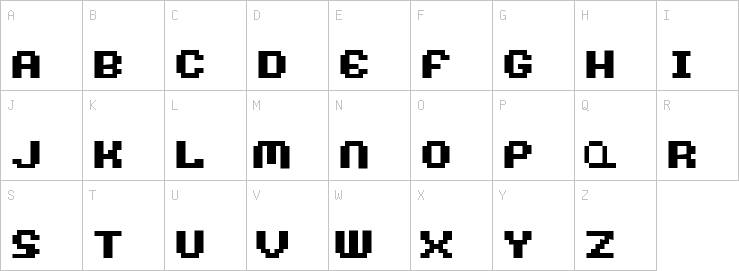 Uppercase characters