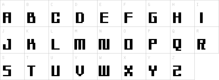 Uppercase characters