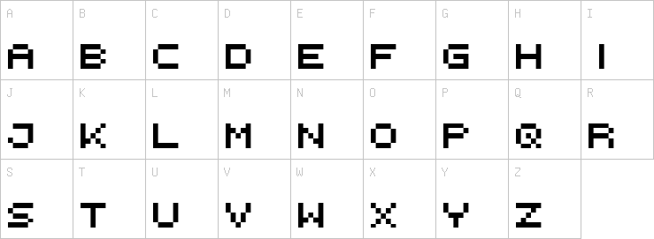 Uppercase characters