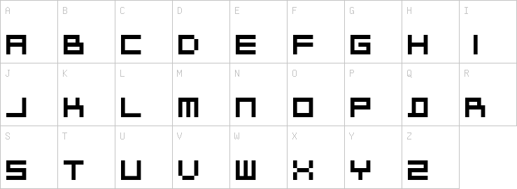 Uppercase characters