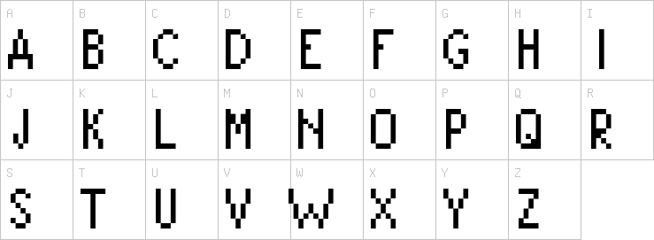 Uppercase characters