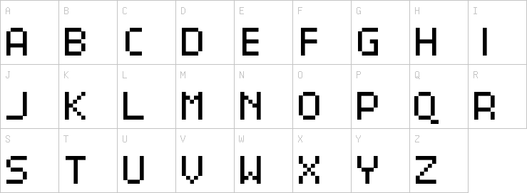 Uppercase characters