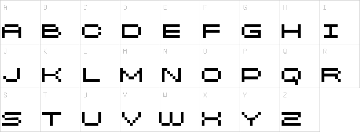 Uppercase characters