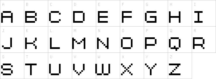 Uppercase characters