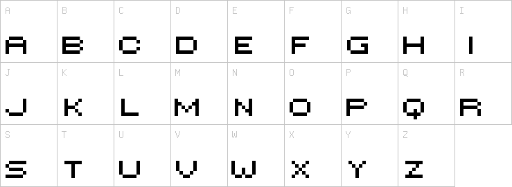 Uppercase characters