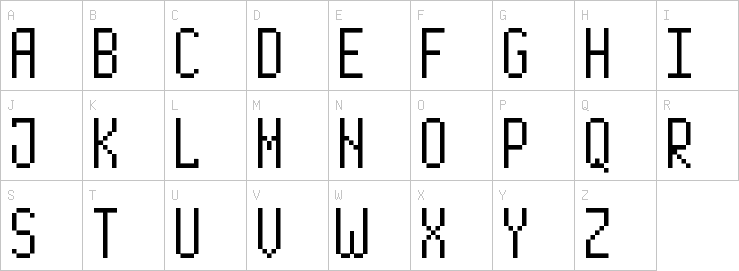 Uppercase characters