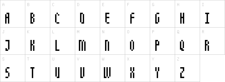 Uppercase characters