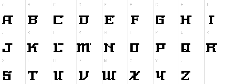 Uppercase characters