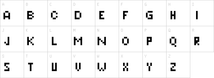 Uppercase characters