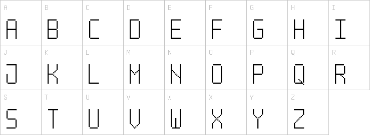 Uppercase characters