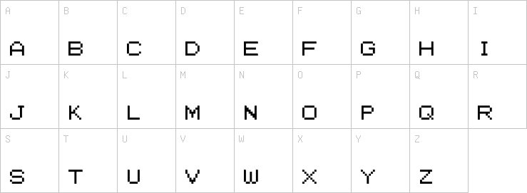 Uppercase characters